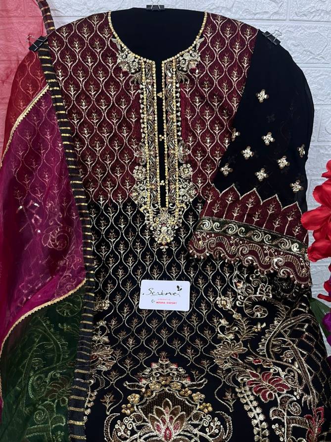 Serene S 92 Heavy Embroidery Festive Wear Wholesale Pakistani Salwar Suits 